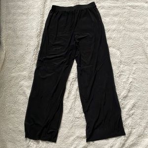 Black bathing suit bottom coverup with elastic waistband, size small